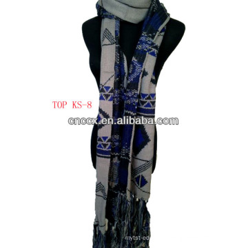 2016 fashion100% acrylique jacquard neige écharpe tricoté écharpe de mode écharpe de noël